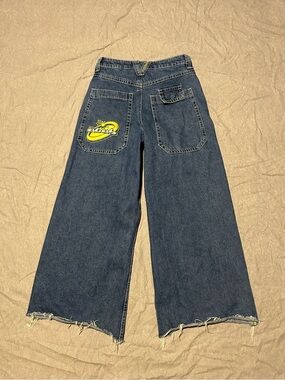 A.LAB Analog Wide Leg Baggy Rave Jeans Blue Wash Size 0 / 26